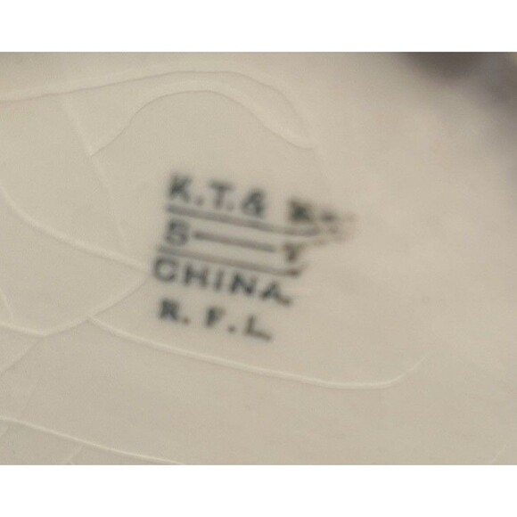 Antique KT & K S-Y China White with Gold Floral 4” Tall Creamer Pitcher Decor - Picture 8 of 11